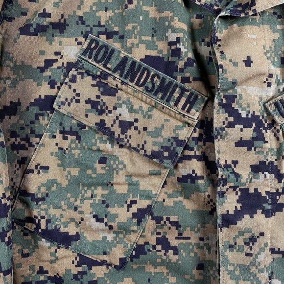 Military Shirt Sz M USMC Marine Combat Blouse Woodland Marpat Digital Camo MCCUU - Picture 7 of 15